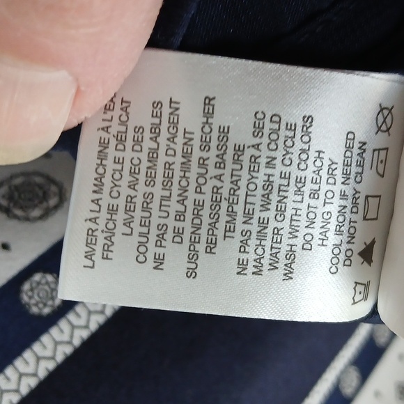 Dalia Navy Blue & White Bandana Abstract Print  Sleeveless Shift Dress Women's … - Picture 7 of 7